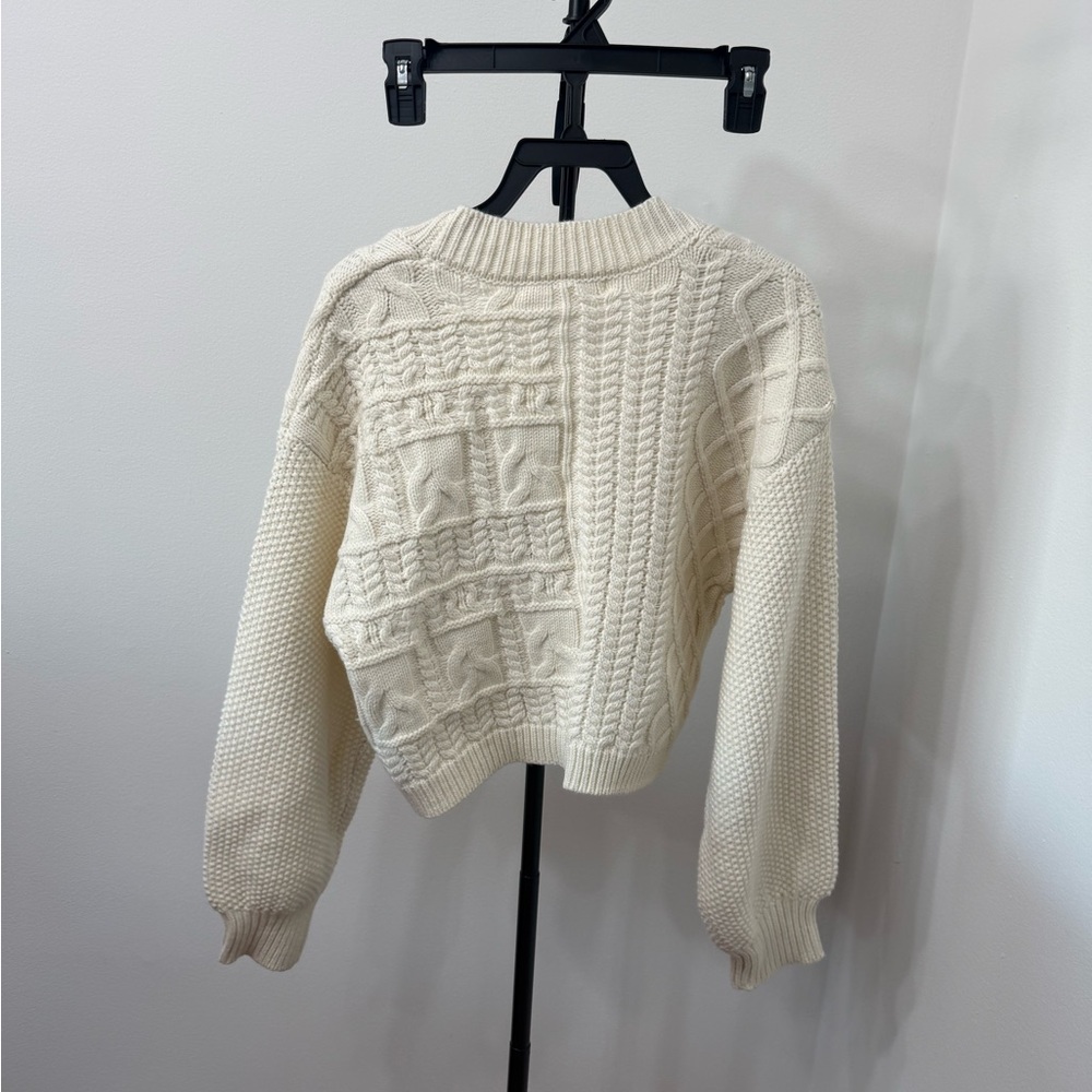Altar'd State Cream Cable Knit Cardigan - Picture 7 of 7